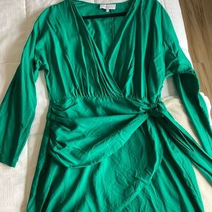 L'Academie Vibrant Green Dress